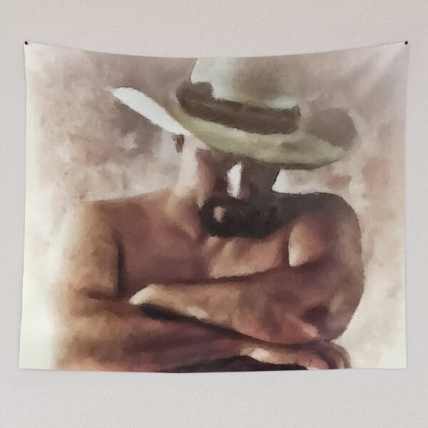 Item preview, Contemplative Cowboy designed and sold by Barbara D Richards.