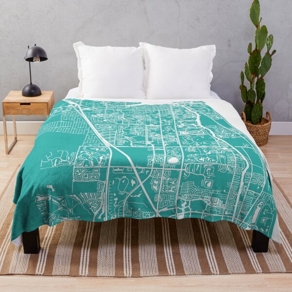Item preview, Jupiter map florida turquoise designed and sold by mapsart.