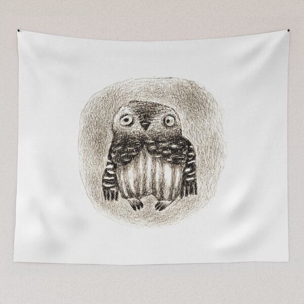 Item preview, Little Owl Sitting In a Hollow designed and sold by mazhuzha.