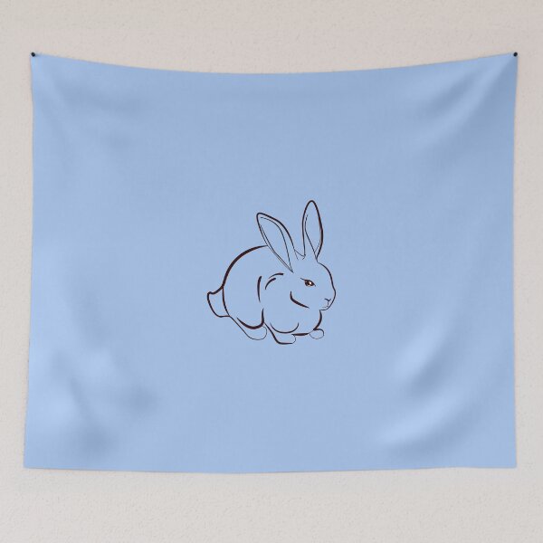 Item preview, LINE DRAWING OF RABBIT, by Furrphy's designed and sold by Furrphys.