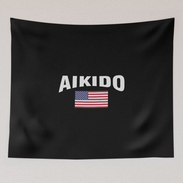 Item preview, Aikido United States Flag designed and sold by SportsT-Shirts.
