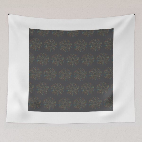 Item preview, Colorful Fiddleheads on Charcoal Grey designed and sold by tinyflyinggoats.