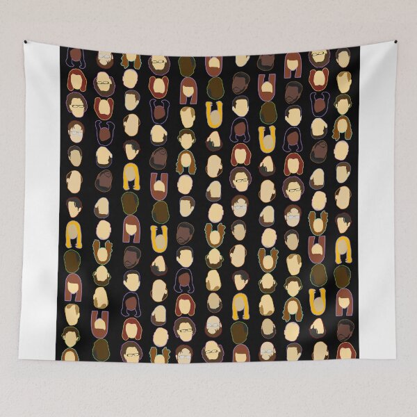 Item preview, The Office Heads - Black Background designed and sold by pickledbeets.