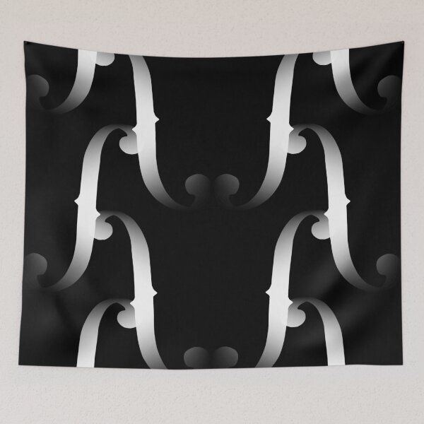 Item preview, F Hole - seamless white designed and sold by Fiona Doyle.