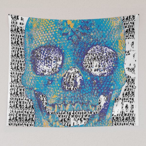 Item preview, pixilated skull 013 by #RootCat designed and sold by Grimm Land.