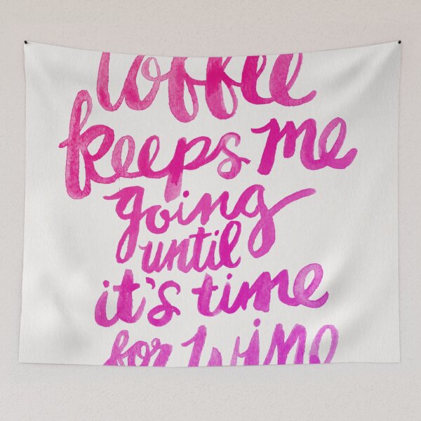 Item preview, Coffee & Wine – Pink Ombré designed and sold by Cat Coquillette.