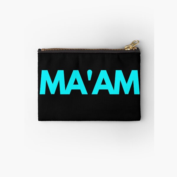 Item preview, Ma'am, blue quote print designed and sold by avit1.