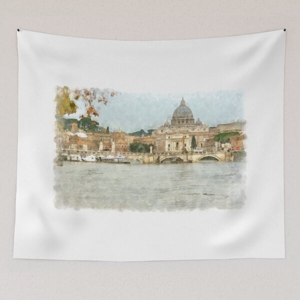 Item preview, Rome: Tiber River urban landscape designed and sold by Giuseppe Cocco.