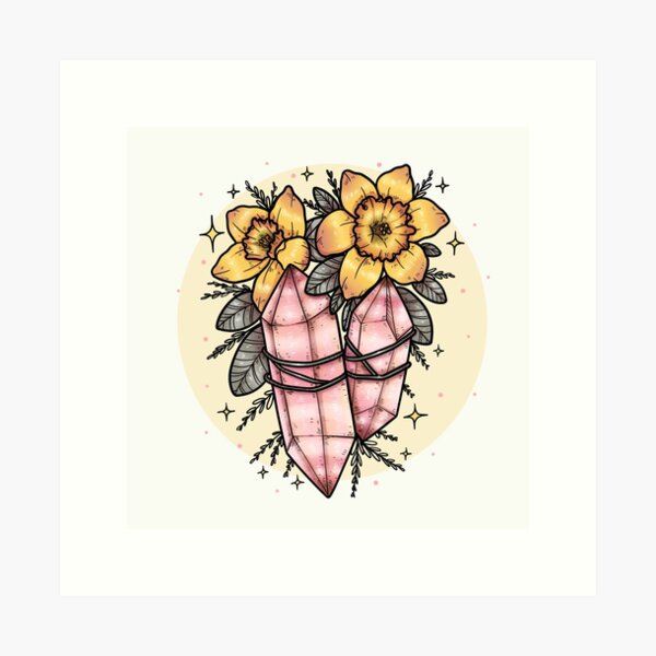 Item preview, daffodils+crystals designed and sold by nevhada.