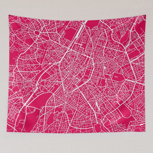 Item preview, Brussels map raspberry designed and sold by mapsart.