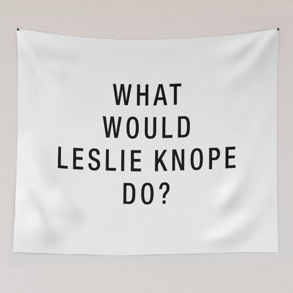 Item preview, What Would Leslie Knope Do? (Black on White) designed and sold by SaraduJour.