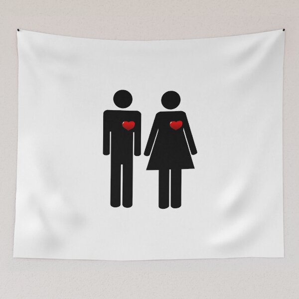 Item preview, Man and Woman in Love Symbol designed and sold by Tony Herman.