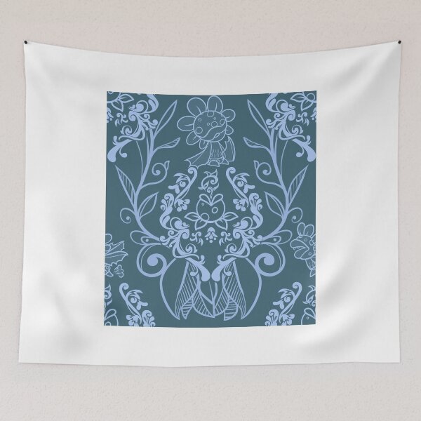 Item preview, Piranha Damask - Blue designed and sold by fridayworks.