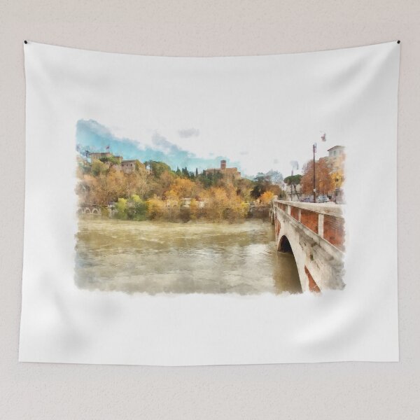 Item preview, Rome: Tiber River urban landscape designed and sold by Giuseppe Cocco.