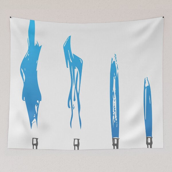 Item preview, Flames of Science (Bunsen Burner Set) - Blue designed and sold by davidcaddy.