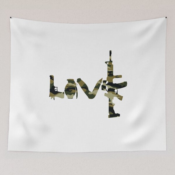 Item preview, Love weapons - version 4 - camouflage designed and sold by Supreto.