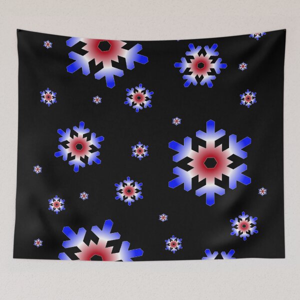 Item preview, Red, White, and Blue Snowflakes designed and sold by Alienzombie13.