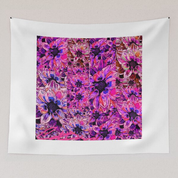 Item preview, Pink And Blue Flowers designed and sold by cataleabianco.