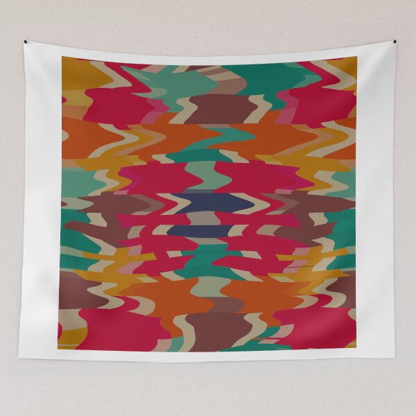 Item preview, Retro colors distorted shapes designed and sold by lalylaura.