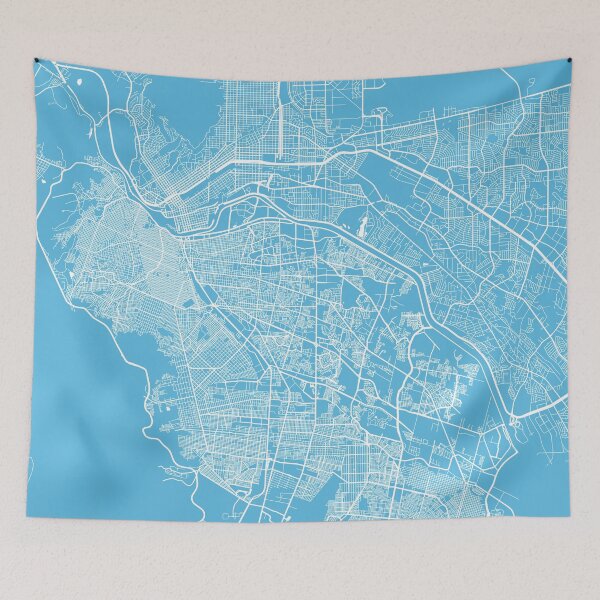 Item preview, El paso map blue designed and sold by mapsart.