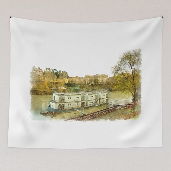 Item preview, Rome: Tiber River boat designed and sold by Giuseppe Cocco.
