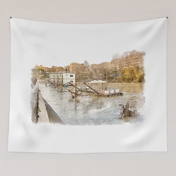 Item preview, Rome: Tiber River urban landscape designed and sold by Giuseppe Cocco.