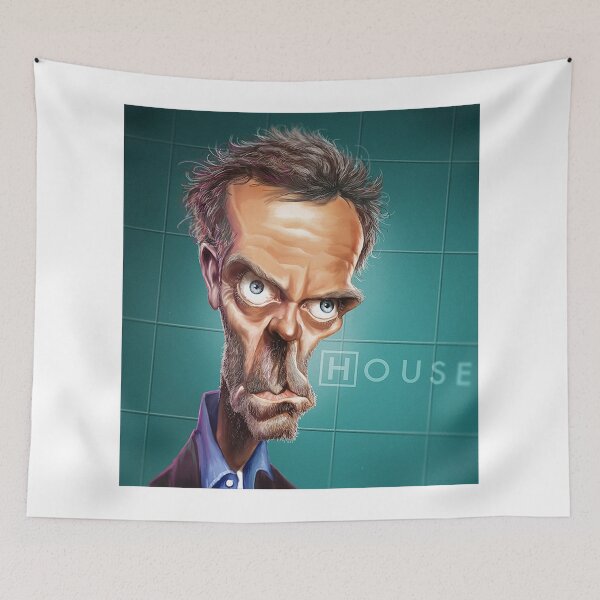 Item preview, Dr House Caricature Poster designed and sold by Marcuccio.