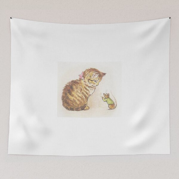 Item preview, Beatrix Potter Cat and Mouse designed and sold by Vintage Designs +.
