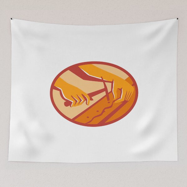 Item preview, Furniture Upholsterer Hands Repair Oval Retro designed and sold by patrimonio.