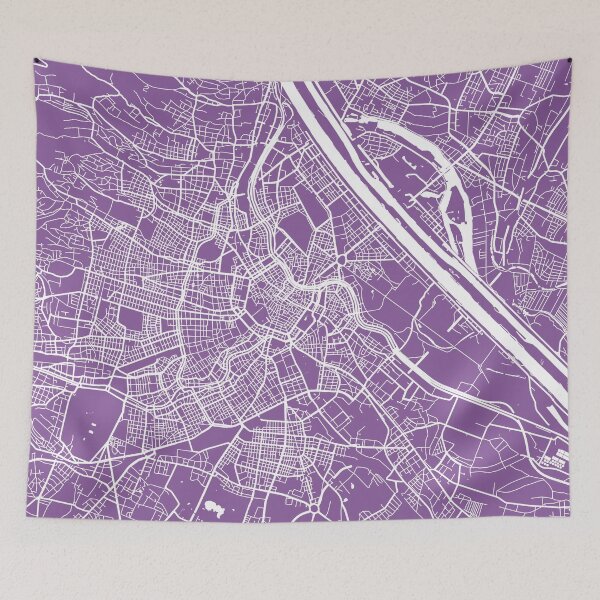 Item preview, Vienna map lilac designed and sold by mapsart.