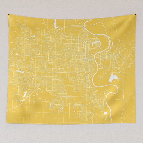 Item preview, Omaha map yellow designed and sold by mapsart.