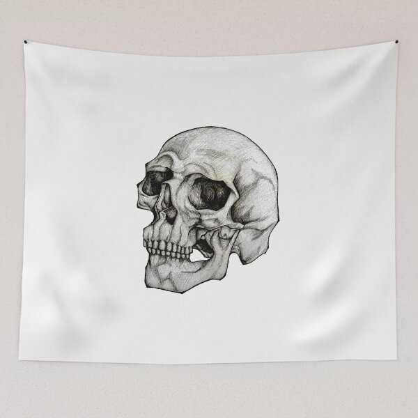 Item preview, Realistic Skull Sketch Design designed and sold by FlowerPuffGirl.