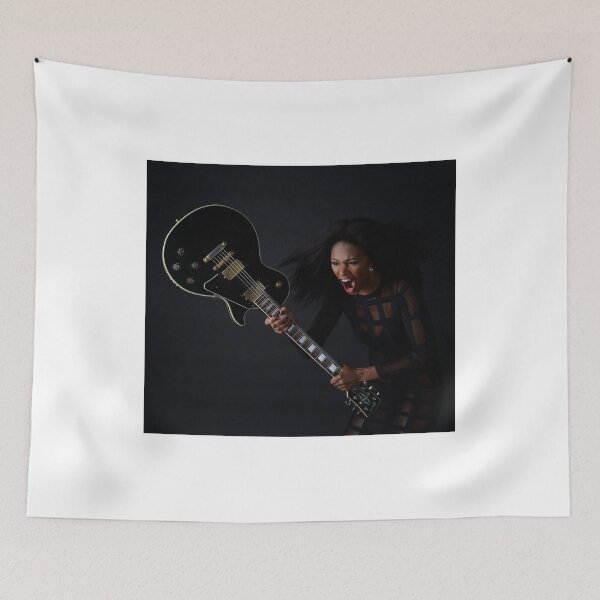 Item preview, Rock chick smashing electric guitar designed and sold by prid.