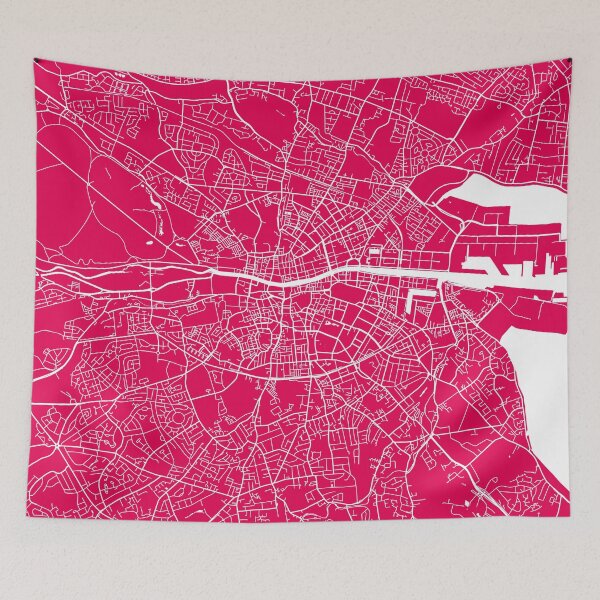 Item preview, Dublin map raspberry designed and sold by mapsart.