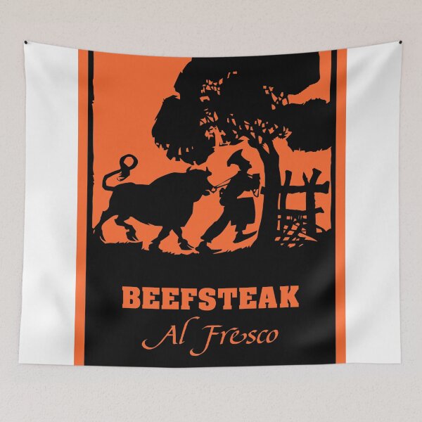 Item preview, Beefsteak al fresco, silhouette art designed and sold by aapshop.