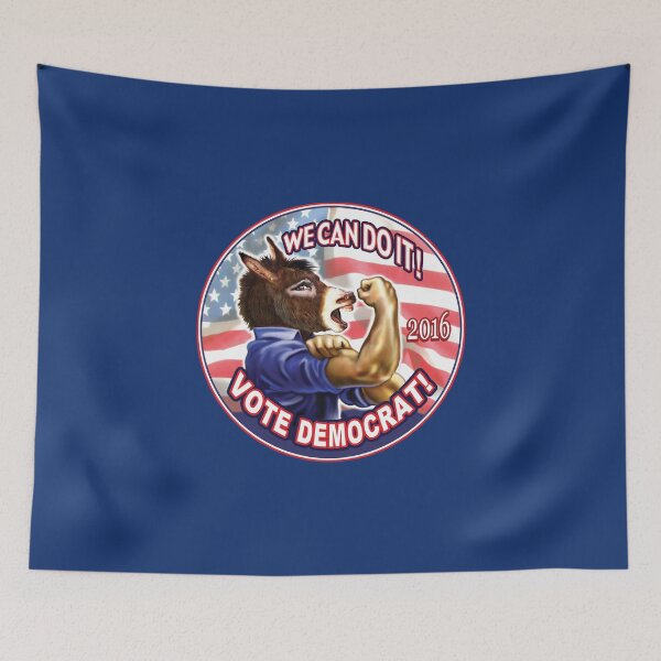 Item preview, Vote Democrat Donkey 2016 designed and sold by Buttonzup.