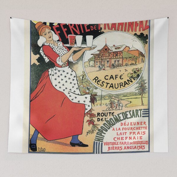 Item preview, Spa Belgium 1894 Café Restaurant Frahinfaz ad designed and sold by aapshop.