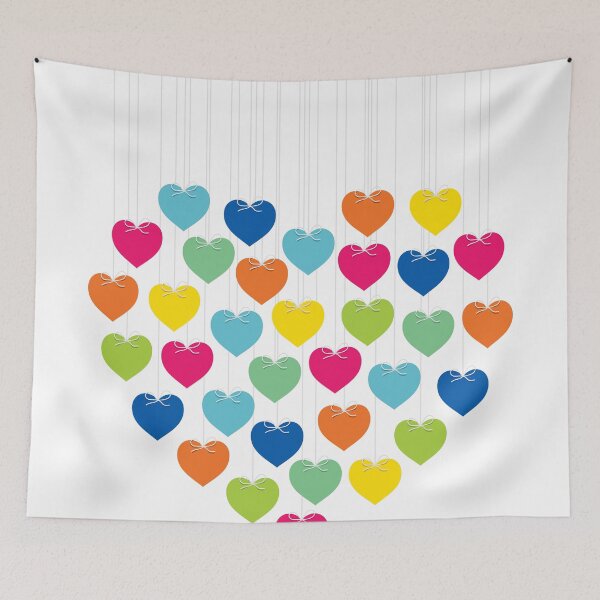 Item preview, creative colorful heart design designed and sold by creativeaart.