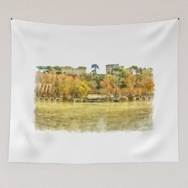 Item preview, Rome: Tiber River urban landscape designed and sold by Giuseppe Cocco.