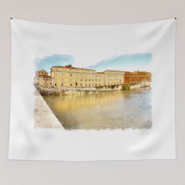 Item preview, Rome: Tiber River buildings designed and sold by Giuseppe Cocco.