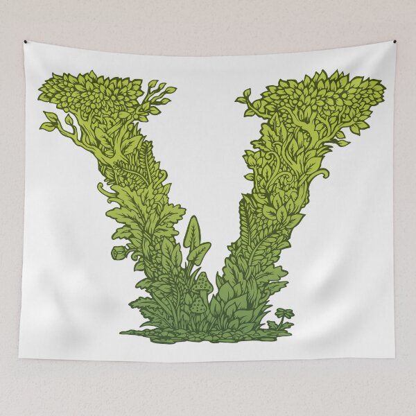 Item preview, V is for Vegetarian, Vegan, Vitality.  designed and sold by bangart.