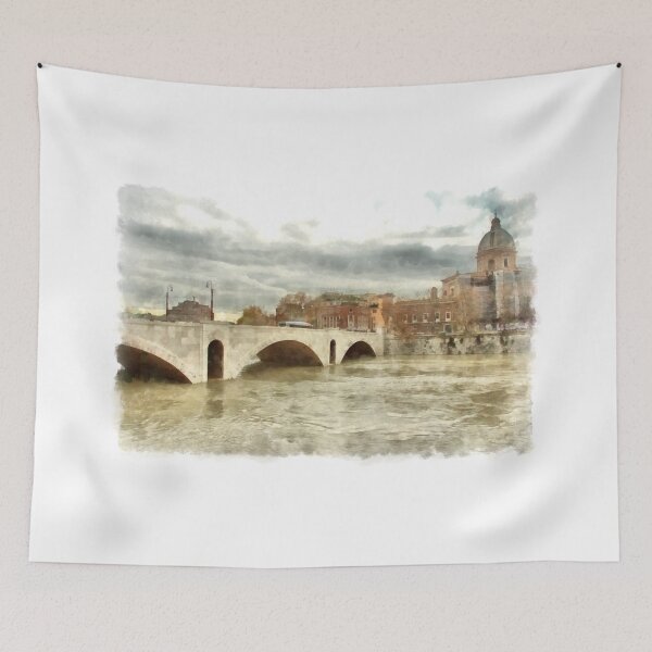 Item preview, Rome: Tiber River bridge  designed and sold by Giuseppe Cocco.