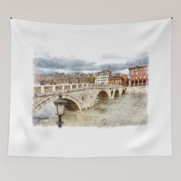 Item preview, Rome: Tiber River bridge designed and sold by Giuseppe Cocco.