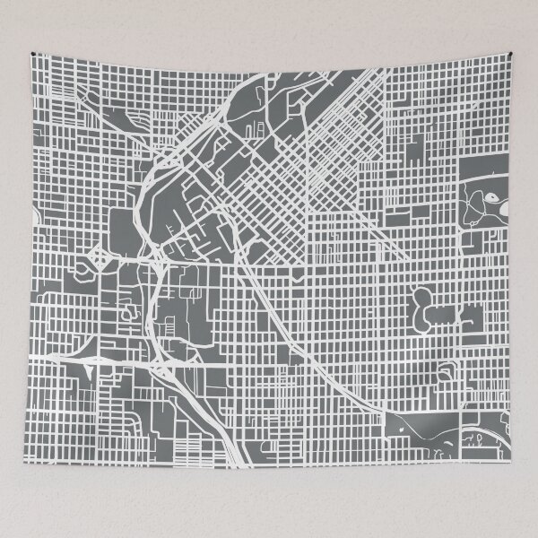 Item preview, Denver Map - Grey designed and sold by CartoCreative.