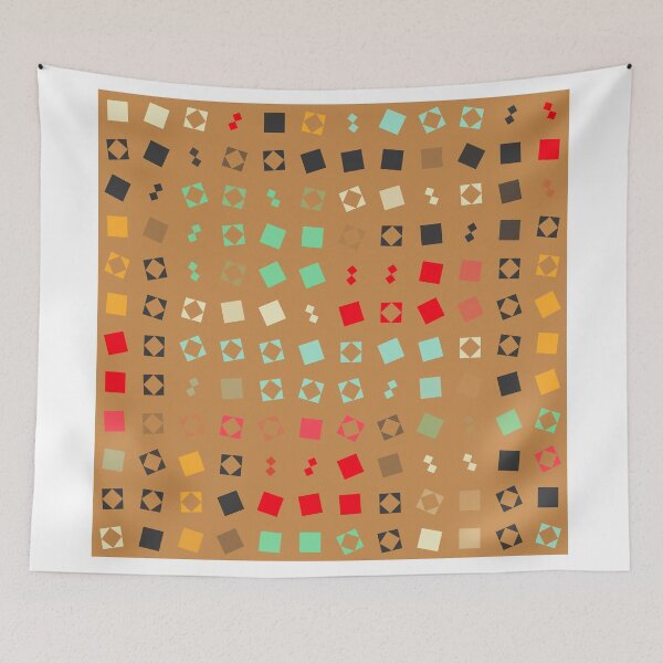 Item preview, Squares on a brown background designed and sold by lalylaura.