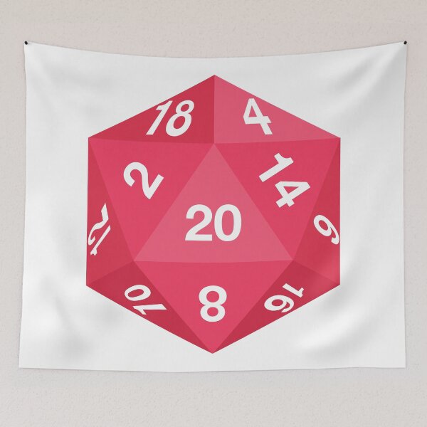 Item preview, Red d20 designed and sold by actuallypokesie.