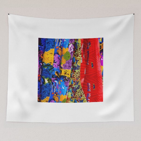 Item preview, Patterned Cook Island s fabric designed and sold by Brian Scantlebury.