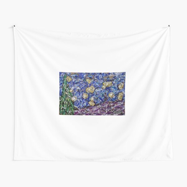 A Starry Evening in 2016 (figurative departure) Tapestry