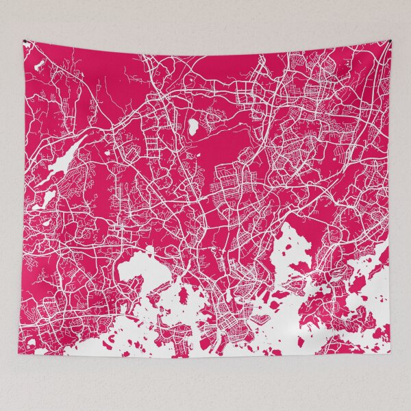 Item preview, Helsinki map raspberry designed and sold by mapsart.
