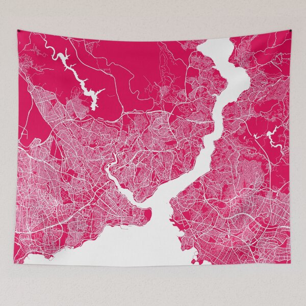 Item preview, Istanbul map raspberry designed and sold by mapsart.